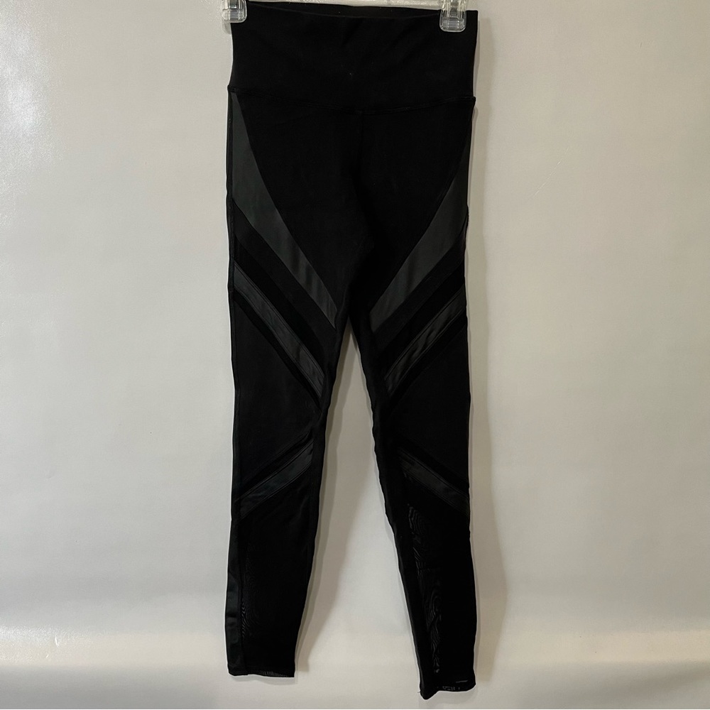 Alo Black Mesh Leggings